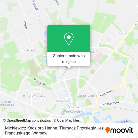 Mapa Mickiewicz-Kedziora Hanna. Tlumacz Przysiegly Jez. Francuskiego