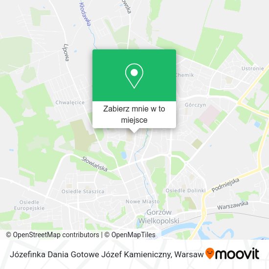 Mapa Józefinka Dania Gotowe Józef Kamieniczny