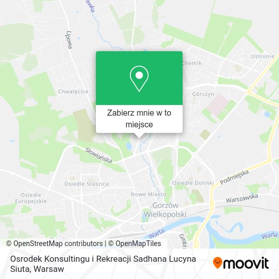 Mapa Osrodek Konsultingu i Rekreacji Sadhana Lucyna Siuta