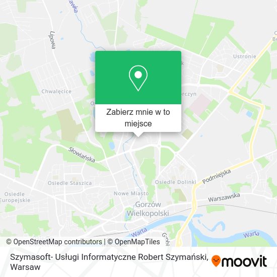 Mapa Szymasoft- Usługi Informatyczne Robert Szymański