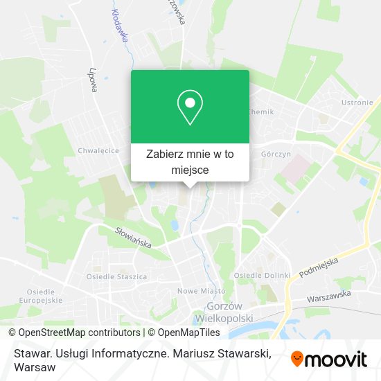 Mapa Stawar. Usługi Informatyczne. Mariusz Stawarski