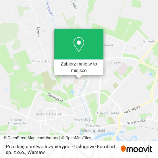 Mapa Przedsiębiorstwo Inżynieryjno - Usługowe Eurobud sp. z o.o.