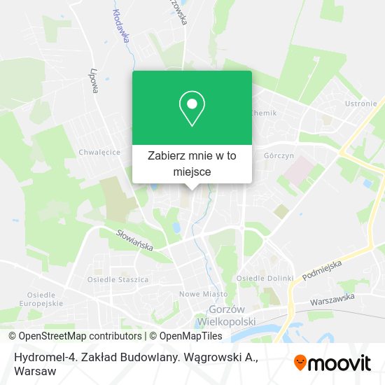 Mapa Hydromel-4. Zakład Budowlany. Wągrowski A.