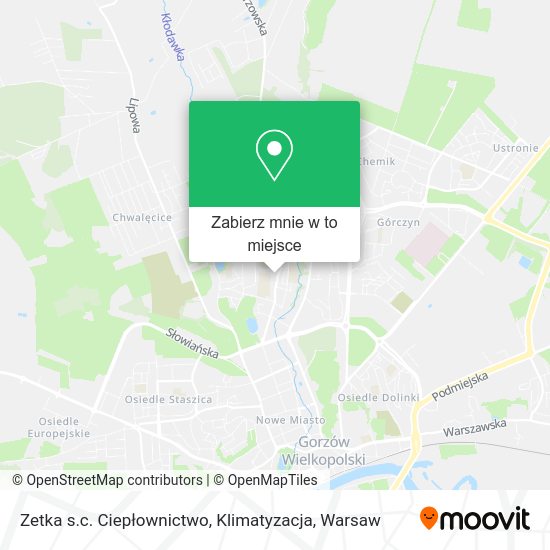 Mapa Zetka s.c. Ciepłownictwo, Klimatyzacja