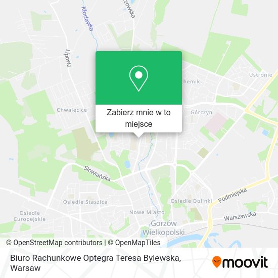 Mapa Biuro Rachunkowe Optegra Teresa Bylewska