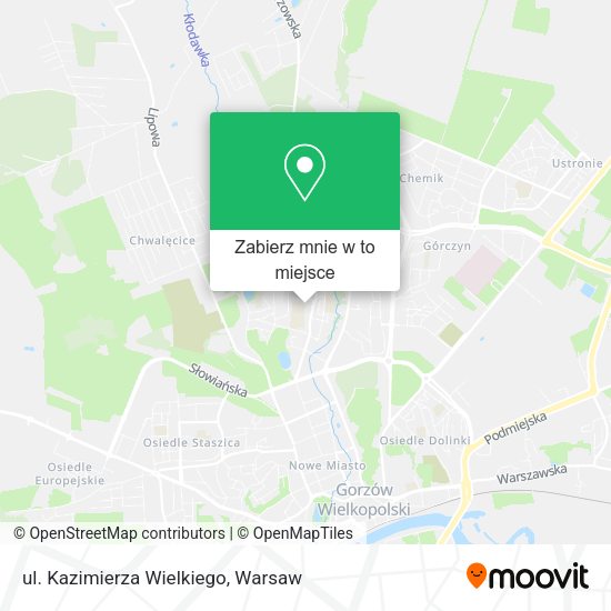 Mapa ul. Kazimierza Wielkiego