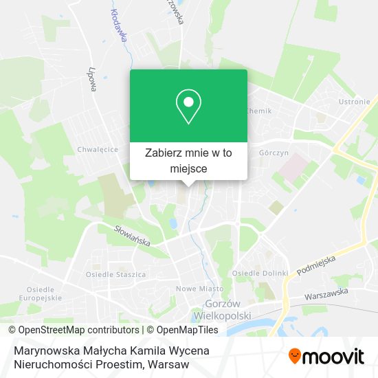 Mapa Marynowska Małycha Kamila Wycena Nieruchomości Proestim