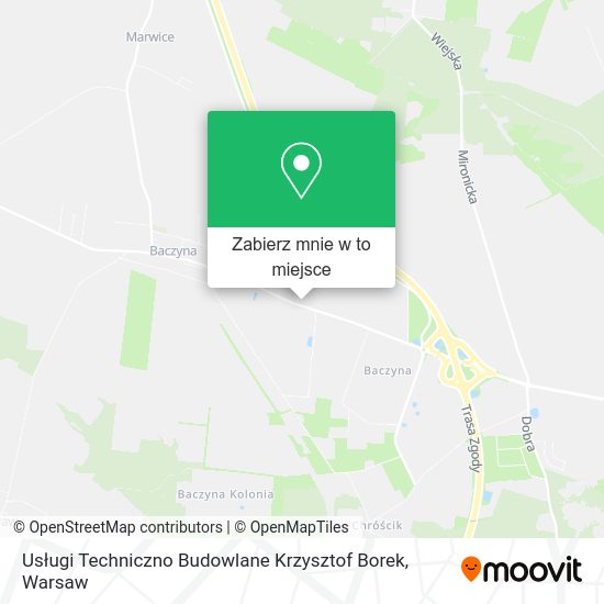 Mapa Usługi Techniczno Budowlane Krzysztof Borek