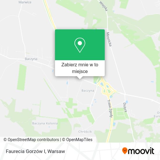 Mapa Faurecia Gorzów I