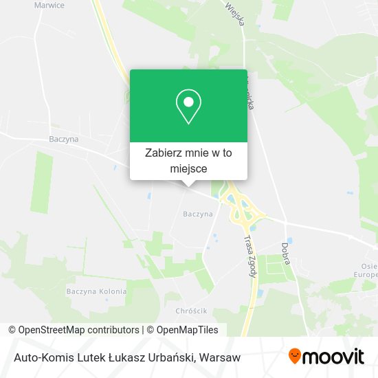 Mapa Auto-Komis Lutek Łukasz Urbański