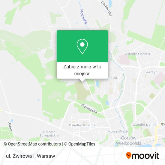 Mapa ul. Żwirowa I