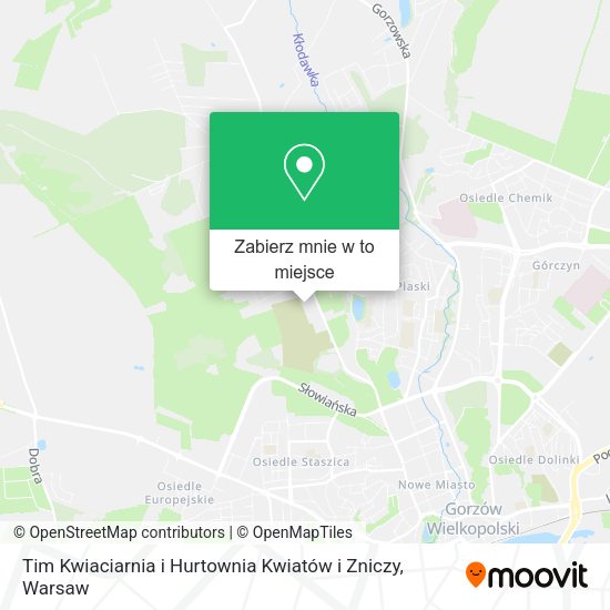 Mapa Tim Kwiaciarnia i Hurtownia Kwiatów i Zniczy