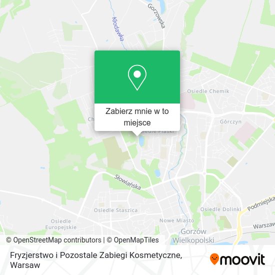 Mapa Fryzjerstwo i Pozostale Zabiegi Kosmetyczne