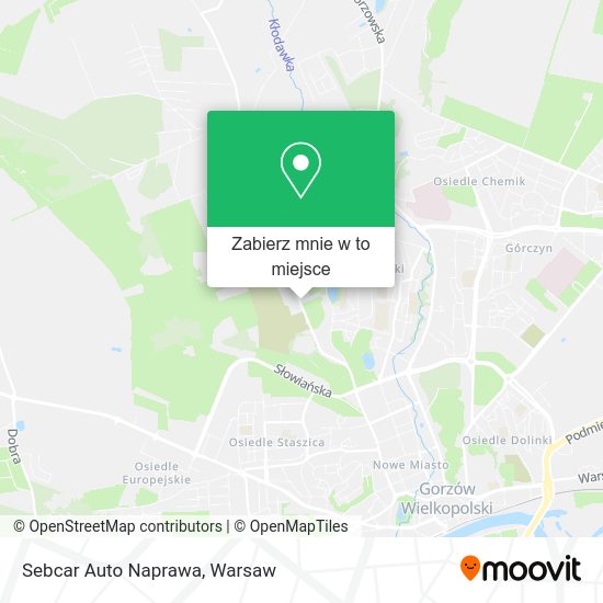 Mapa Sebcar Auto Naprawa