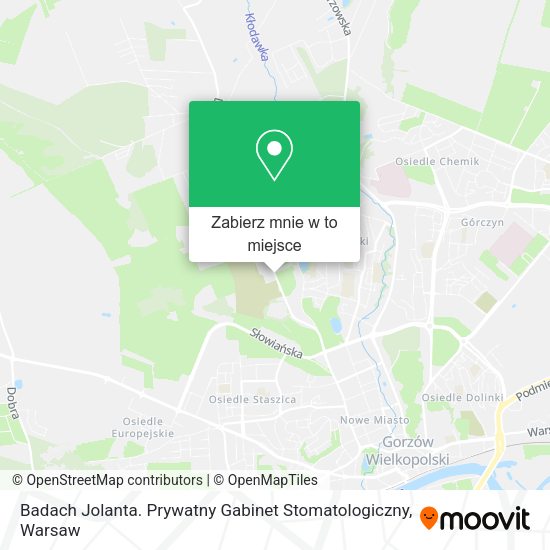 Mapa Badach Jolanta. Prywatny Gabinet Stomatologiczny