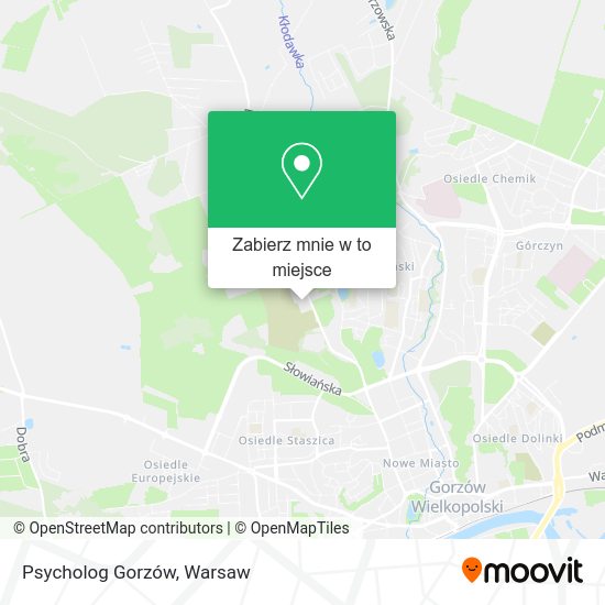 Mapa Psycholog Gorzów