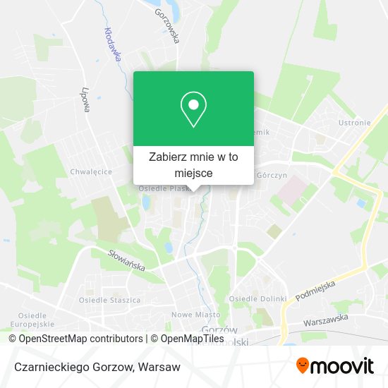 Mapa Czarnieckiego Gorzow