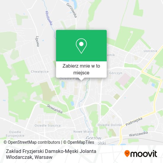 Mapa Zakład Fryzjerski Damsko-Męski Jolanta Włodarczak