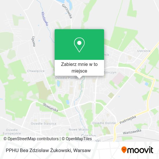 Mapa PPHU Bea Zdzisław Żukowski