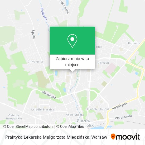 Mapa Praktyka Lekarska Małgorzata Miedzińska