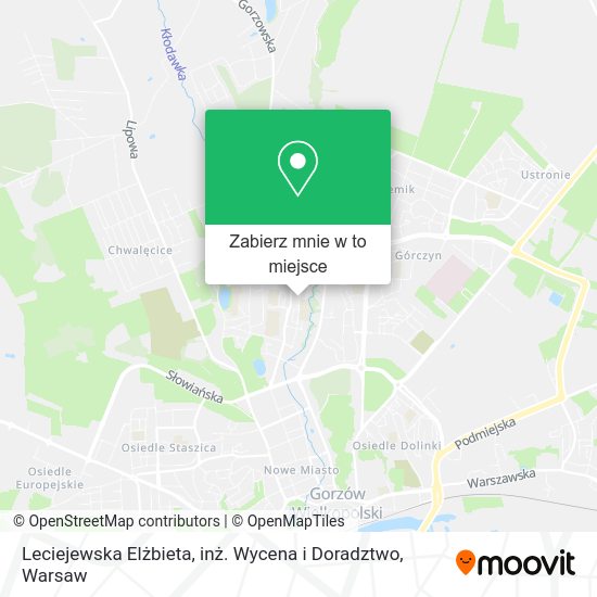 Mapa Leciejewska Elżbieta, inż. Wycena i Doradztwo