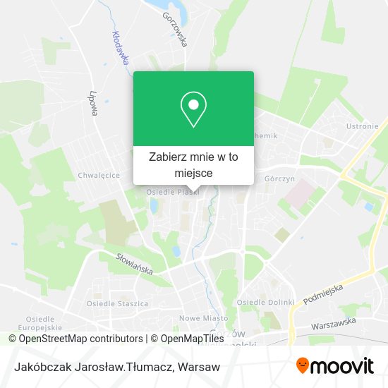 Mapa Jakóbczak Jarosław.Tłumacz