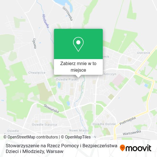 Mapa Stowarzyszenie na Rzecz Pomocy i Bezpieczeństwa Dzieci i Młodzieży