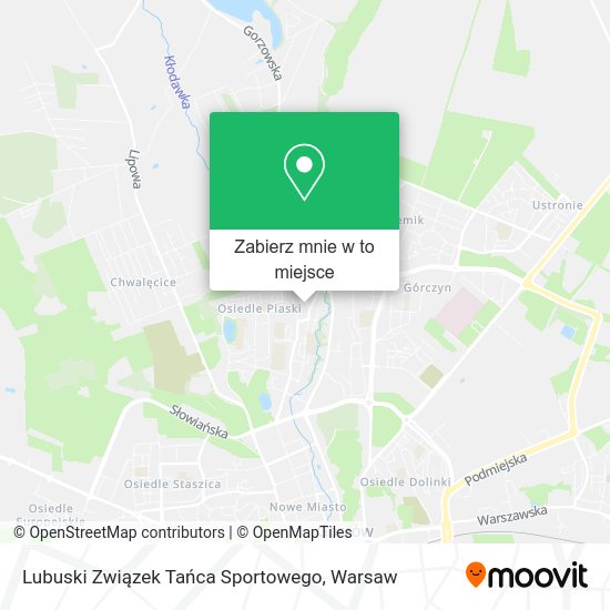 Mapa Lubuski Związek Tańca Sportowego