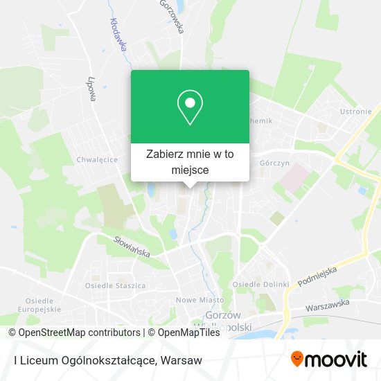 Mapa I Liceum Ogólnokształcące