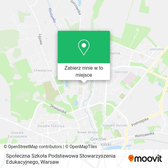 Mapa Społeczna Szkoła Podstawowa Stowarzyszenia Edukacyjnego