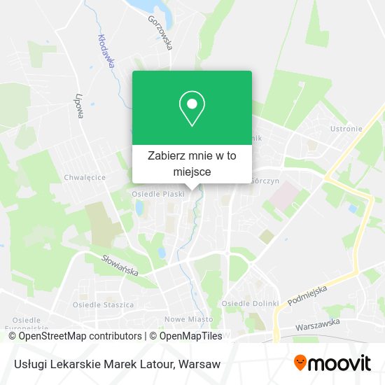 Mapa Usługi Lekarskie Marek Latour