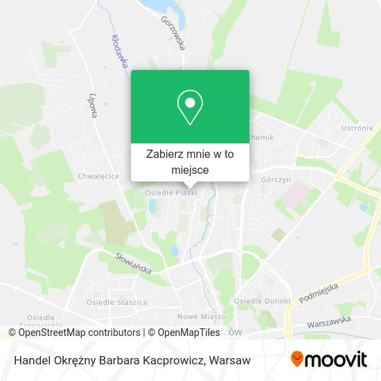 Mapa Handel Okrężny Barbara Kacprowicz