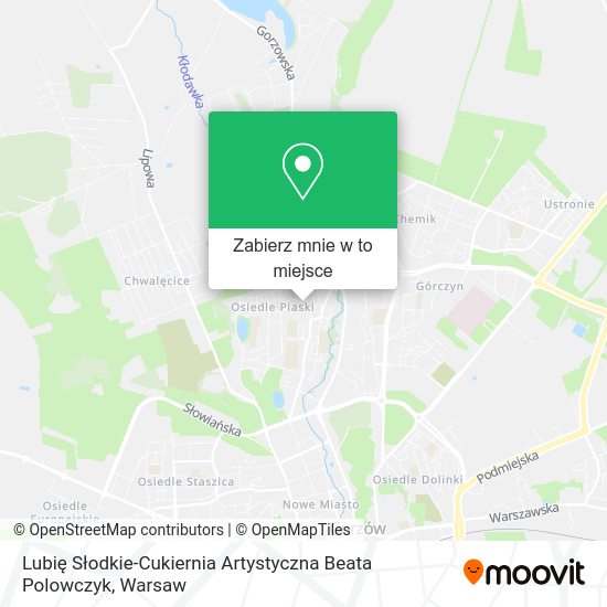 Mapa Lubię Słodkie-Cukiernia Artystyczna Beata Polowczyk