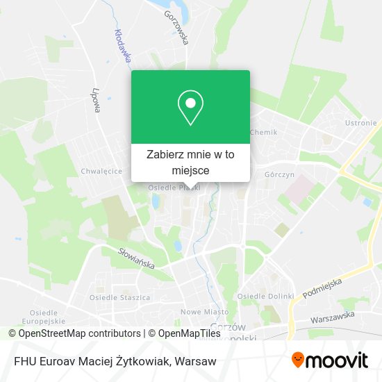 Mapa FHU Euroav Maciej Żytkowiak