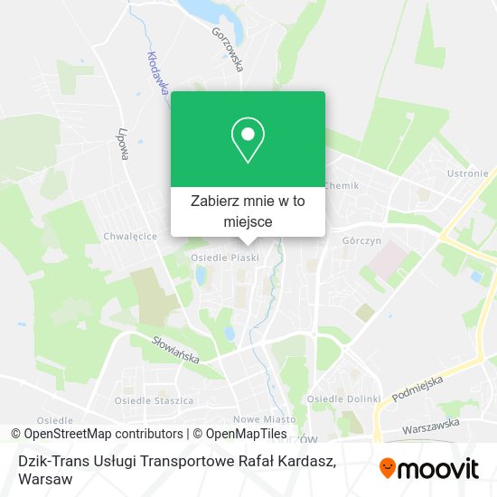 Mapa Dzik-Trans Usługi Transportowe Rafał Kardasz