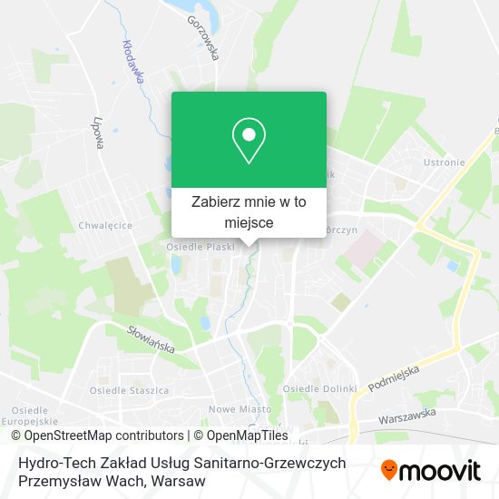 Mapa Hydro-Tech Zakład Usług Sanitarno-Grzewczych Przemysław Wach