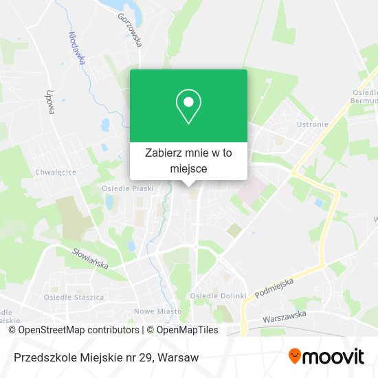 Mapa Przedszkole Miejskie nr 29