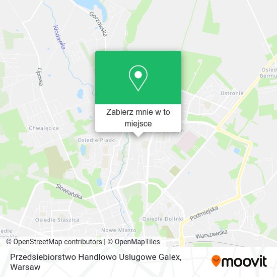 Mapa Przedsiebiorstwo Handlowo Uslugowe Galex