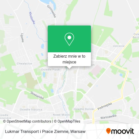 Mapa Lukmar Transport i Prace Ziemne