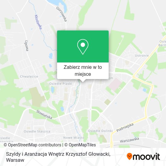 Mapa Szyldy i Aranżacja Wnętrz Krzysztof Głowacki