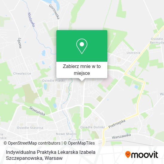 Mapa Indywidualna Praktyka Lekarska Izabela Szczepanowska