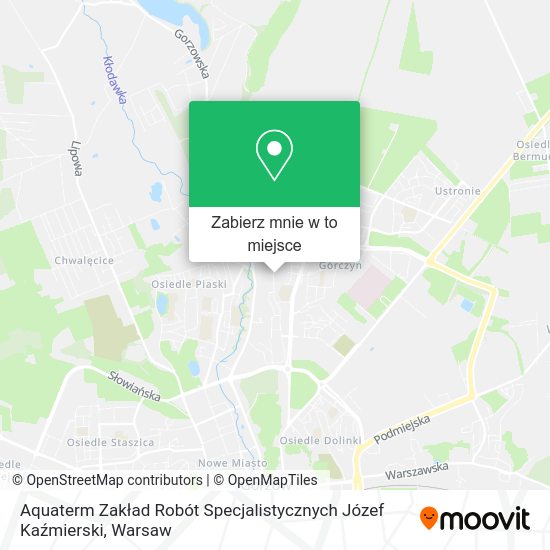 Mapa Aquaterm Zakład Robót Specjalistycznych Józef Kaźmierski