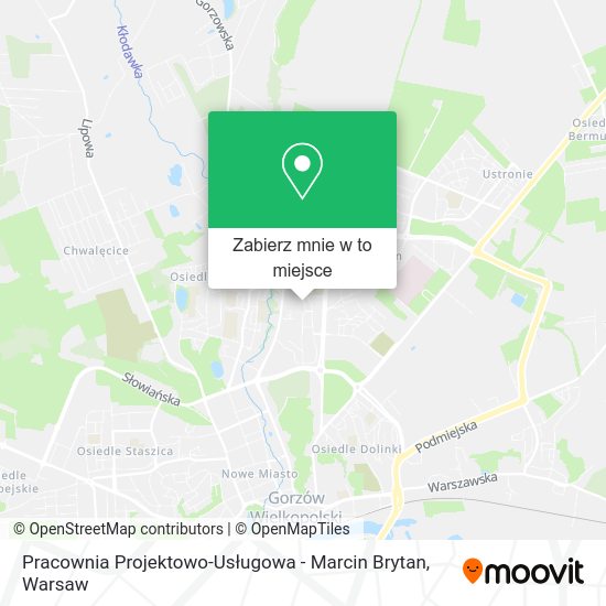 Mapa Pracownia Projektowo-Usługowa - Marcin Brytan