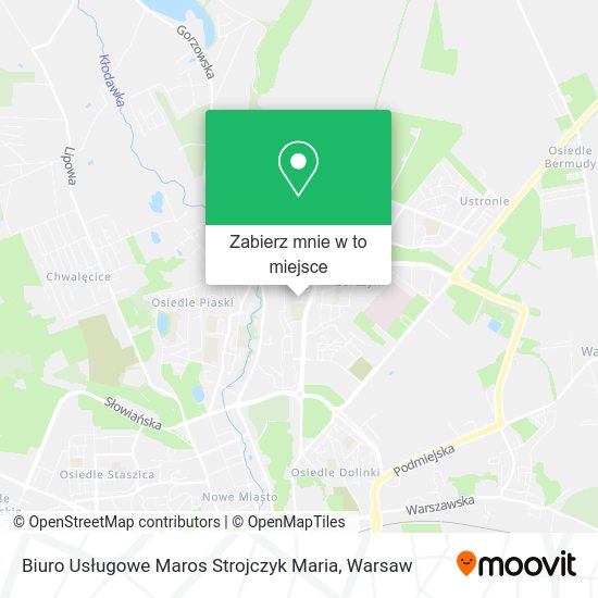 Mapa Biuro Usługowe Maros Strojczyk Maria