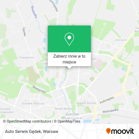 Mapa Auto Serwis Gędek