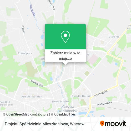 Mapa Projekt. Spółdzielnia Mieszkaniowa