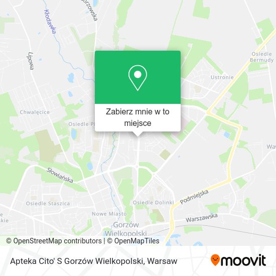 Mapa Apteka Cito' S Gorzów Wielkopolski