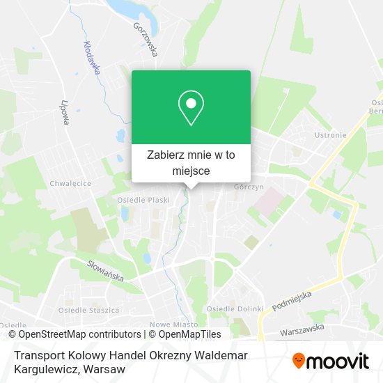 Mapa Transport Kolowy Handel Okrezny Waldemar Kargulewicz