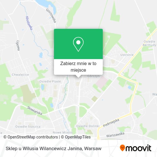 Mapa Sklep u Wilusia Wilancewicz Janina