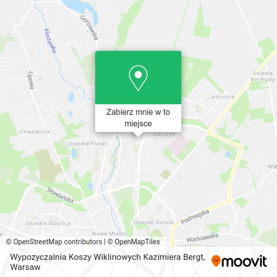 Mapa Wypozyczalnia Koszy Wiklinowych Kazimiera Bergt